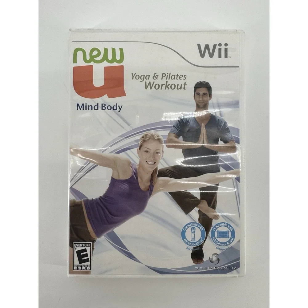 New U Mind Body Yoga‎ &Pilates Workout Nintendo Wii Deep Silver CIB
